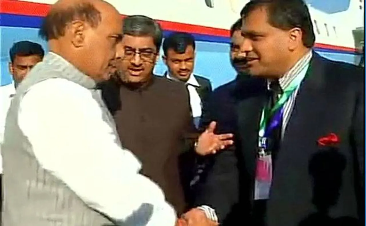 Rajnath arrives in Pak to participate in SAARC Conference amid protests