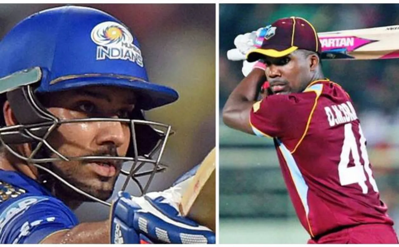 Rohit Sharma and Bravo fined for verbally engaging
