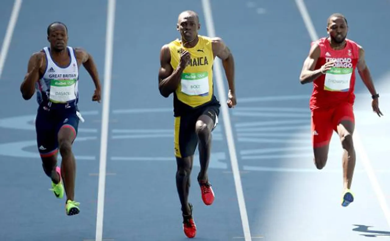 Rio Olympics 2016: Bolt and Gatlin storm in 100 m event