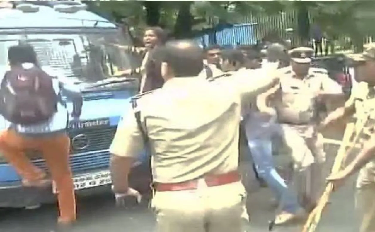 ABVP workers demand action on those who raised anti-India slogans 