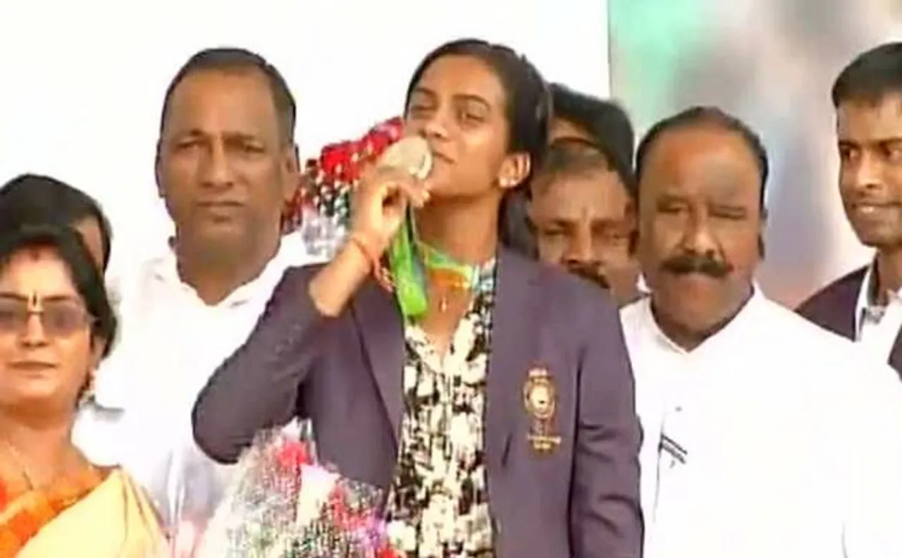 As it happened: Rio star PV Sindhu gets a rousing welcome at Gachibowli stadium in Hyderabad