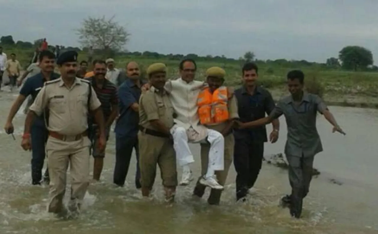 CM Shivraj Singh Chouhan clears the air on his viral pictures in flood-hit Panna