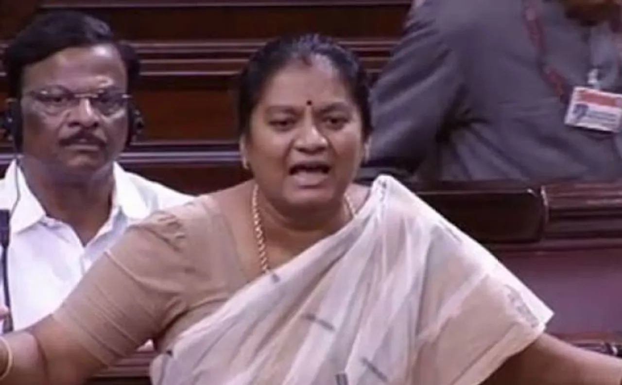 Expelled AIADMK MP Sasikala Pushpa says won't resign from Rajya Sabha