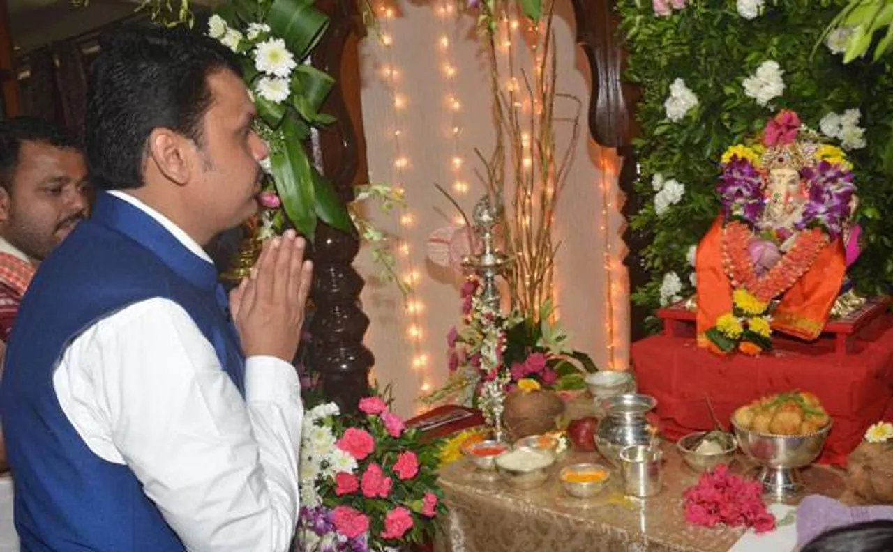 Ostracised in their own village, couple performs Ganesh Puja at CM Fadnavis's house