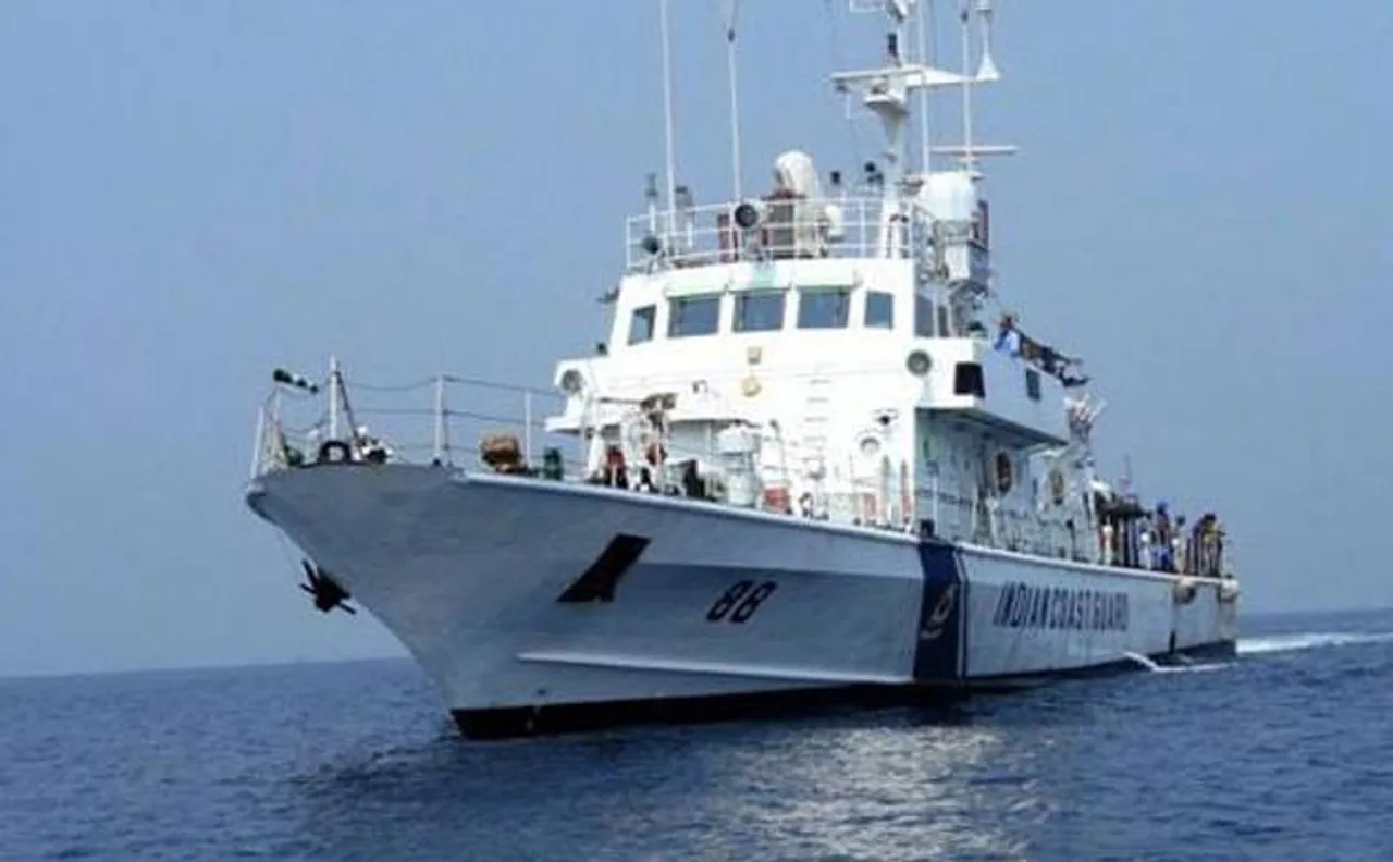 Coast guard vessel ICGS Saarthi commissioned by Manohar Parrikar, Rajnath Singh in Goa