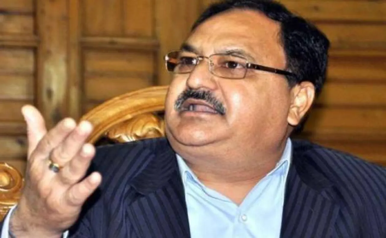 Ink thrown at Union minister J P Nadda in Bhopal's AIIMS, amid protest by students against poor facilitites