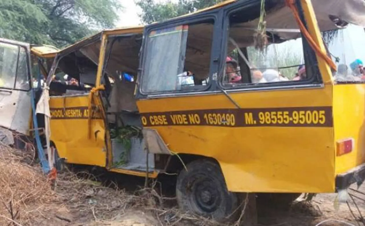 7 children killed, 17 others injured after school bus falls into canal in Amritsar