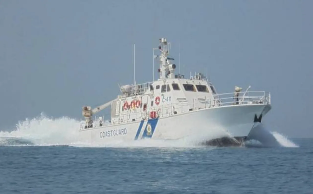 Indian Coast Guard apprehends Pakistani boat off Gujarat coast, 9 crew members taken in for investigation 