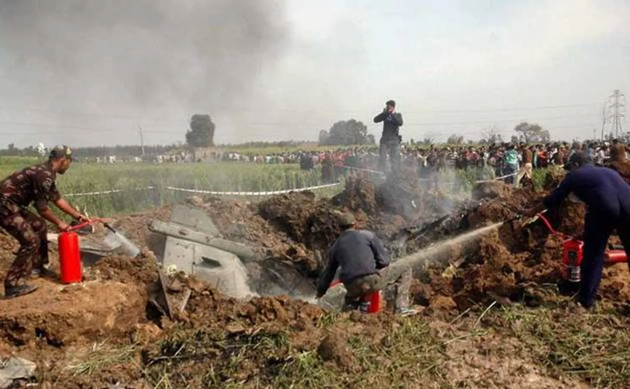Jaguar aircraft of  Indian Air Force crashes in Pokhran, Rajasthan; two pilots ejected safely