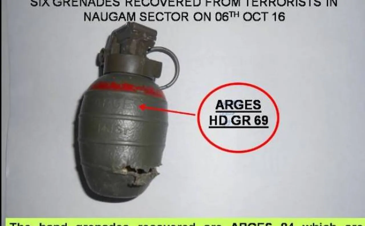 Pakistani markings confirmed on grenades seized from slain terrorists in Naugam of Kashmir