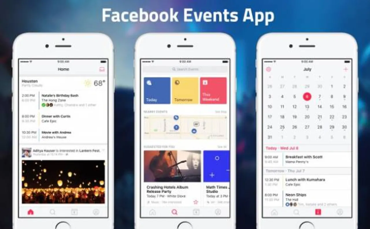 Facebook introduces a smartphone app for event lovers so that you don't miss any nearby event with your friends