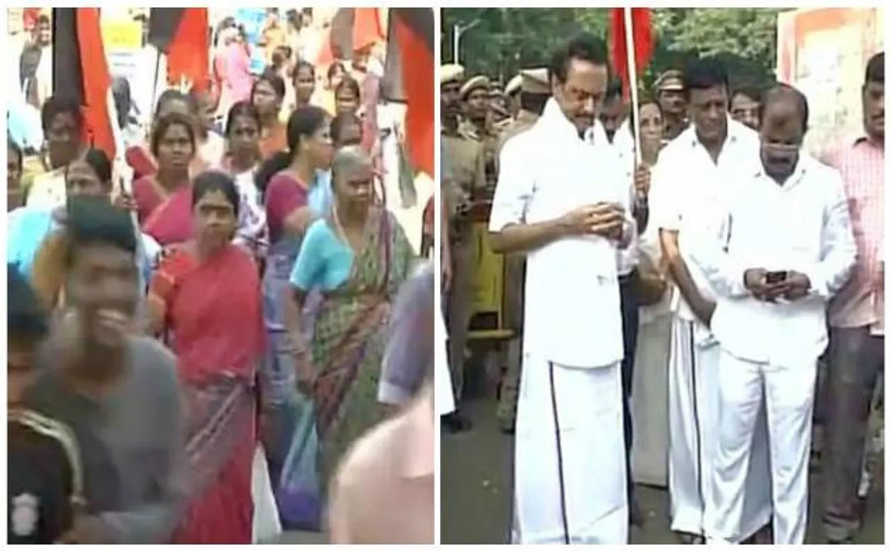 Cauvery row: DMK joins a state-wide rail blockade protest announced by farmer's federation 
