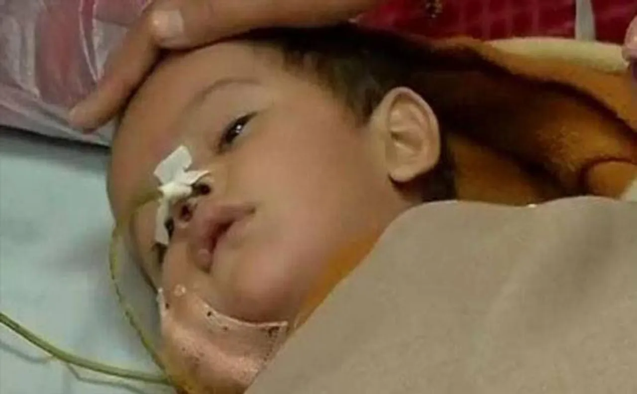 Pak shelling: Injured 14-month-old girl Pari battling for life at Government Medical College