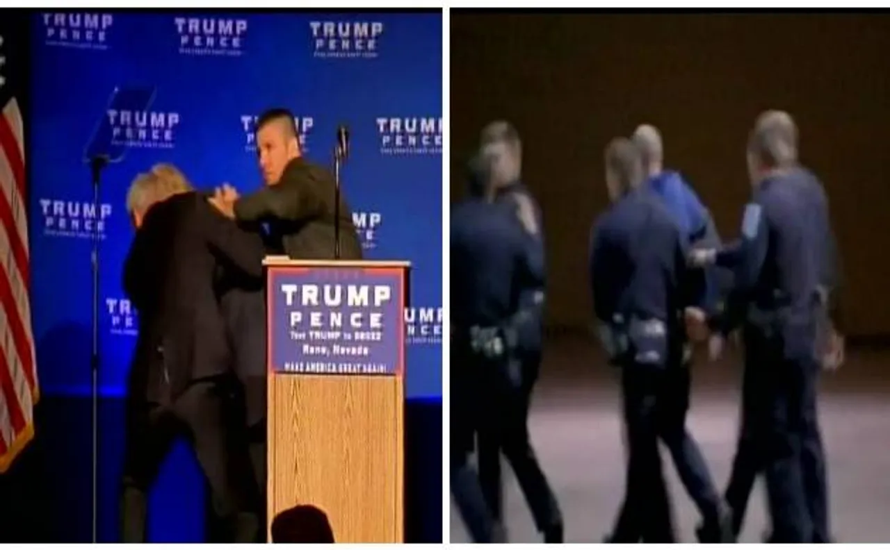 Watch: Donald Trump rushed off stage during rally; resumes speech after Secret Service arrests a suspect from audience 