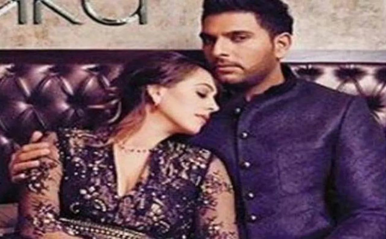 Check out Yuvraj Singh and Hazel Keechâ€™s designer wedding card 