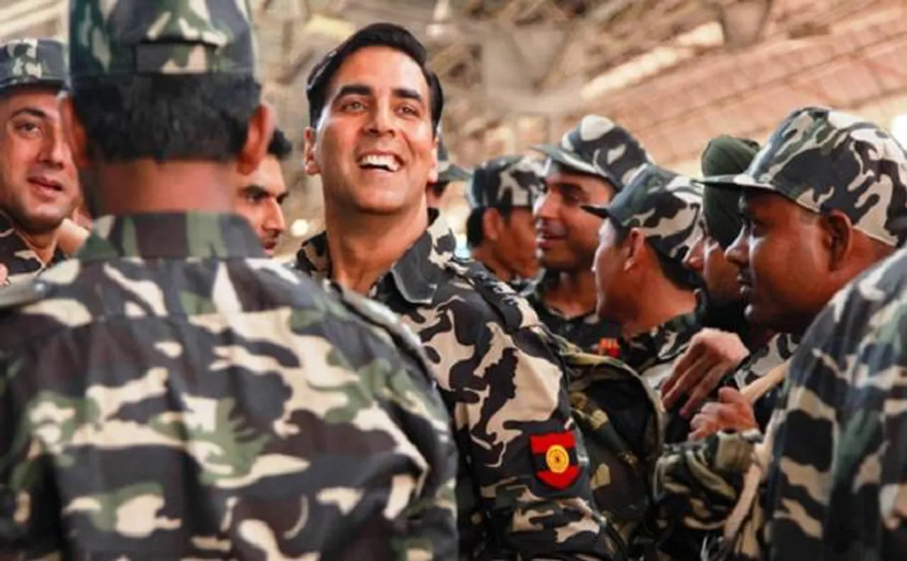 Watch Video: Akshay Kumar visits BSF base camp; terms jawans 'real heros'
