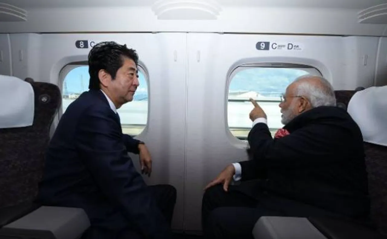 Watch: PM Modi enjoys Shinkansen bullet ride in Japan with Shinzo Abe