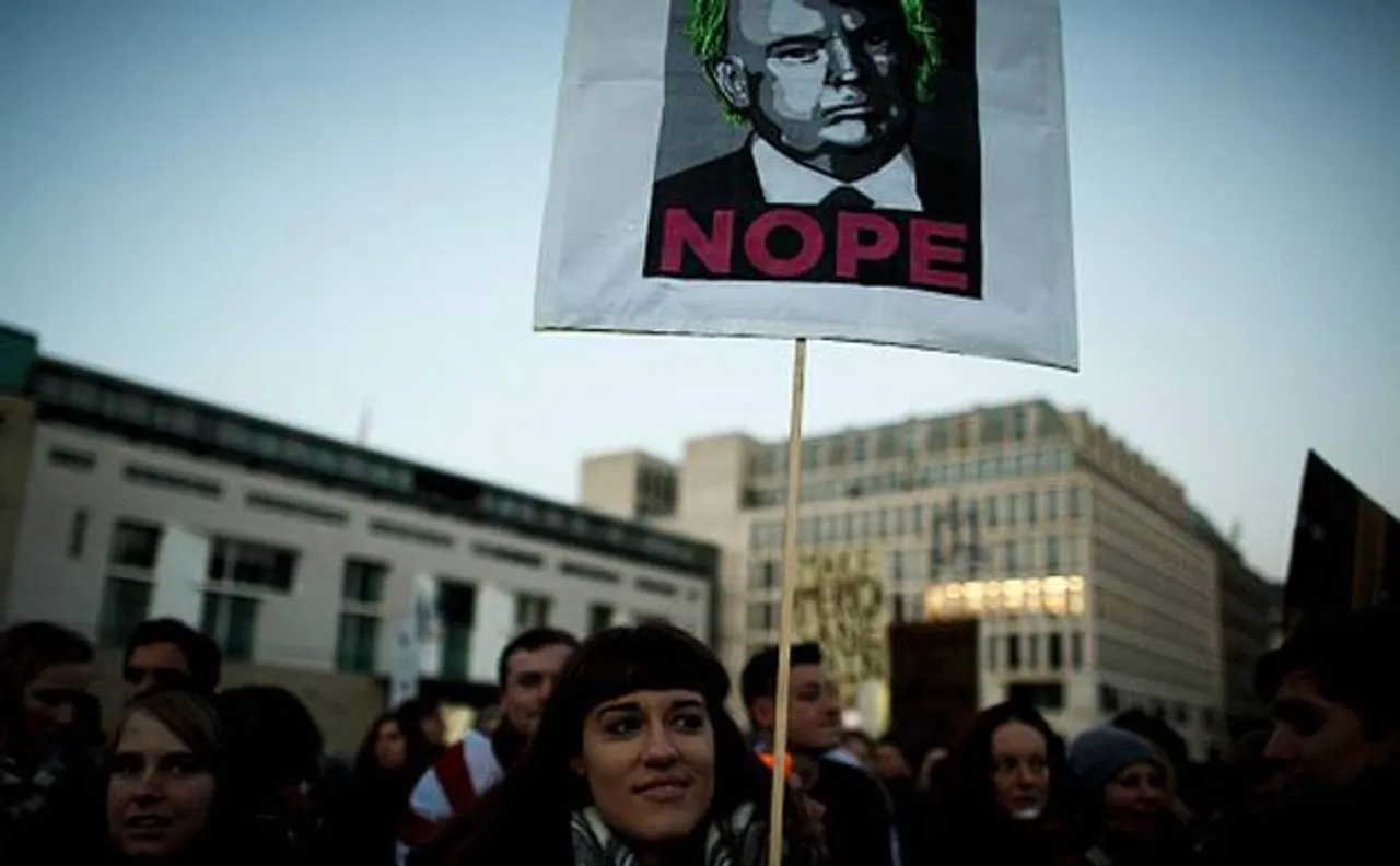 Thousands rally in anti-Trump protest across United States