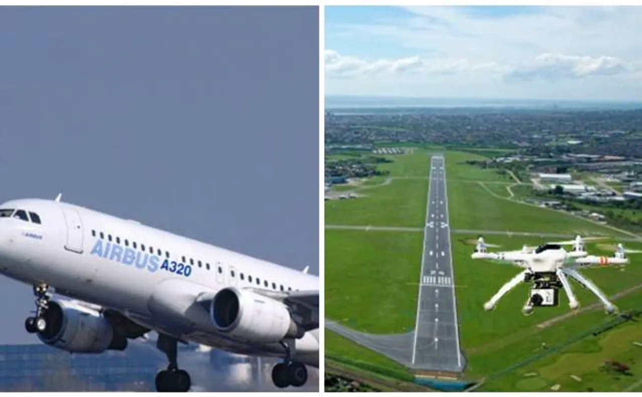 Airbus A320 aircraft escapes collision with drone over central London
