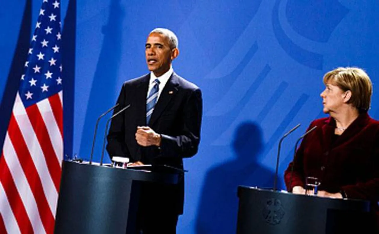 US President Barack Obama urges Donald Trump to stand up to Vladimir Putin