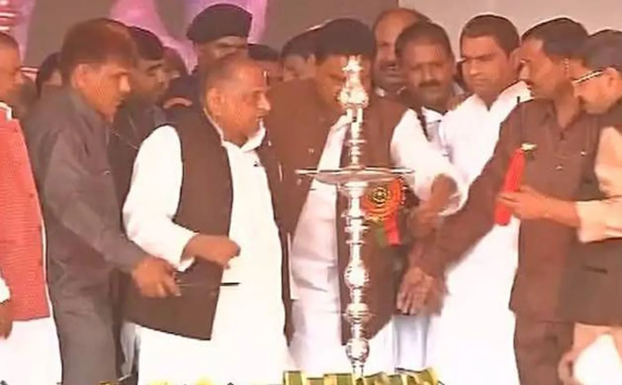 Samajwadi Party chief Mulayam Singh Yadav launches party's election campaign in Ghazipur