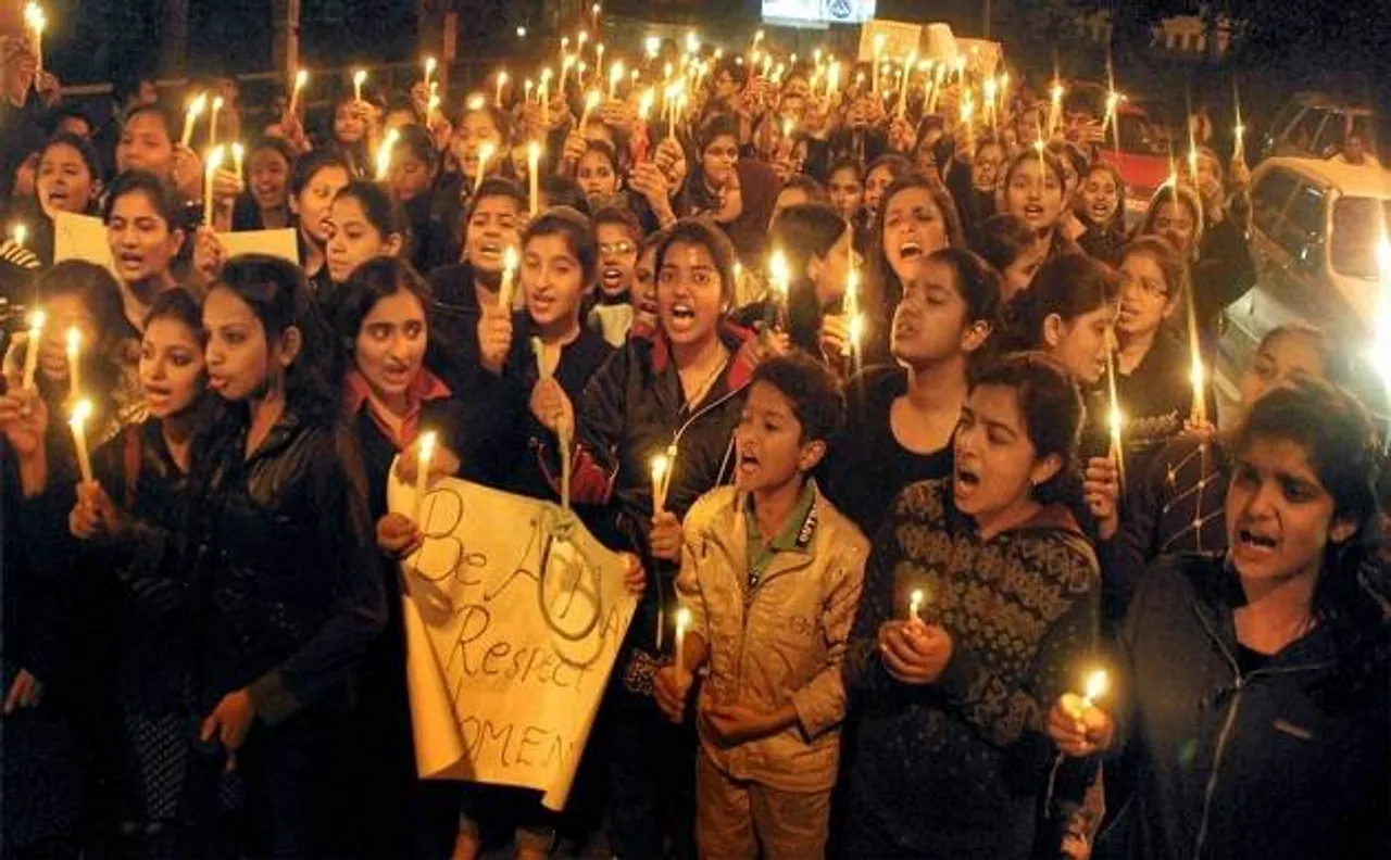 Ghaziabad gang rape case: Locals take out candle light march demanding arrest of accused