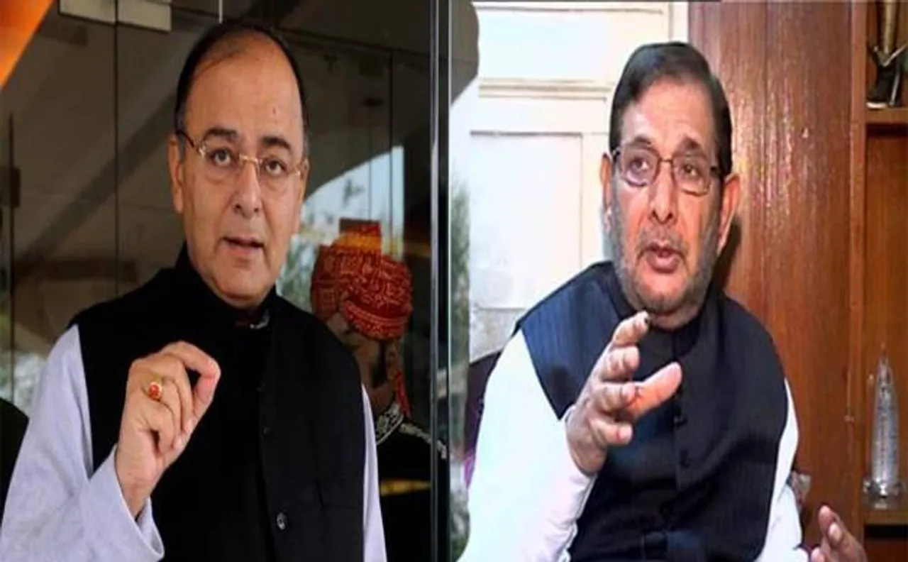 JD(U) leader Sharad Yadav, FM Arun Jaitley exchange barbs in Rajya Sabha