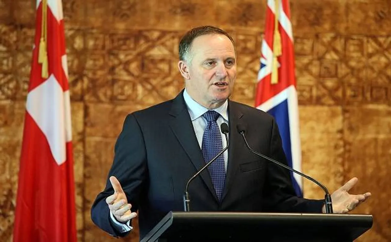 New Zealand Prime Minister John Key announces his resignation
