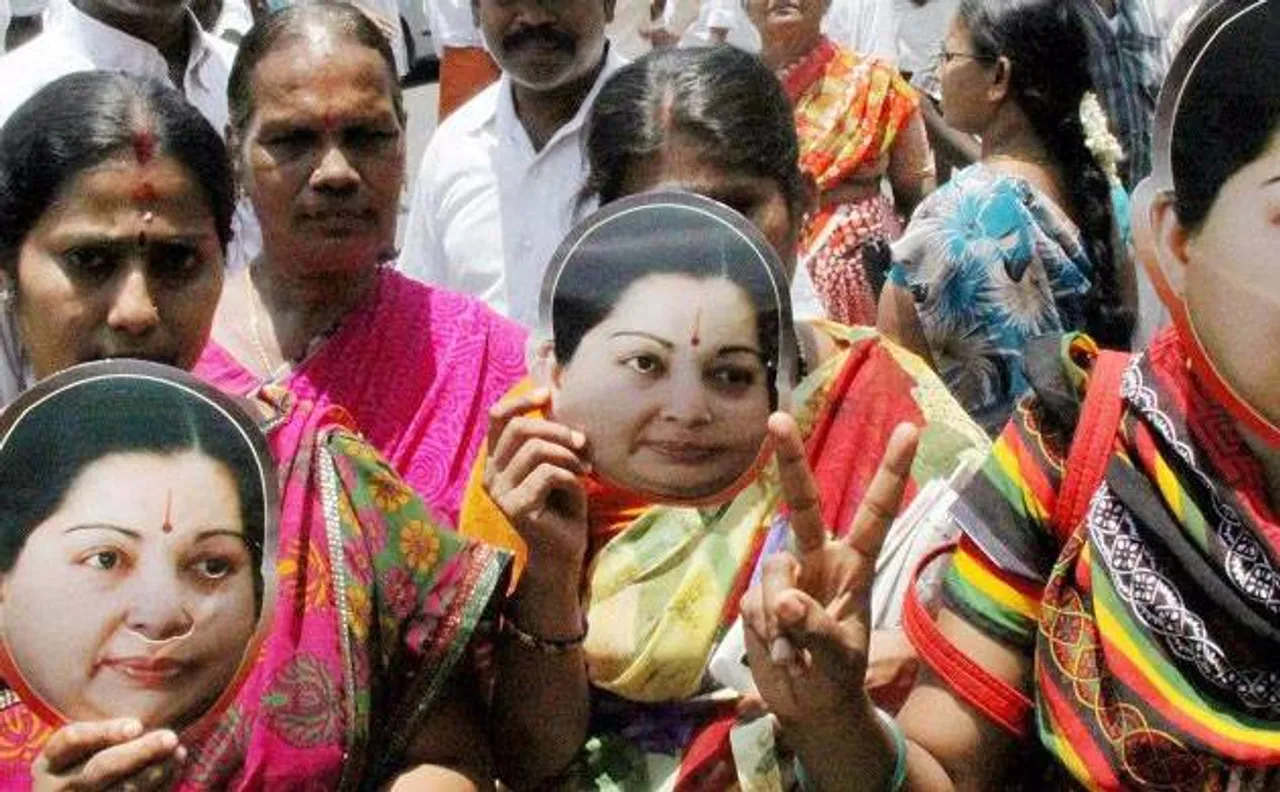 AIADMK leaders and volunteers hold silent procession in memory of Jayalalithaa