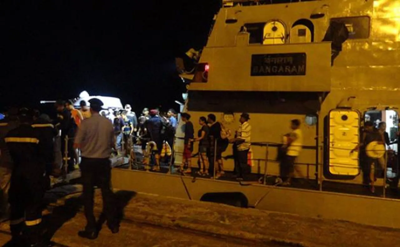 Defence services evacuate all 2,376 stranded tourists from Andaman Islands