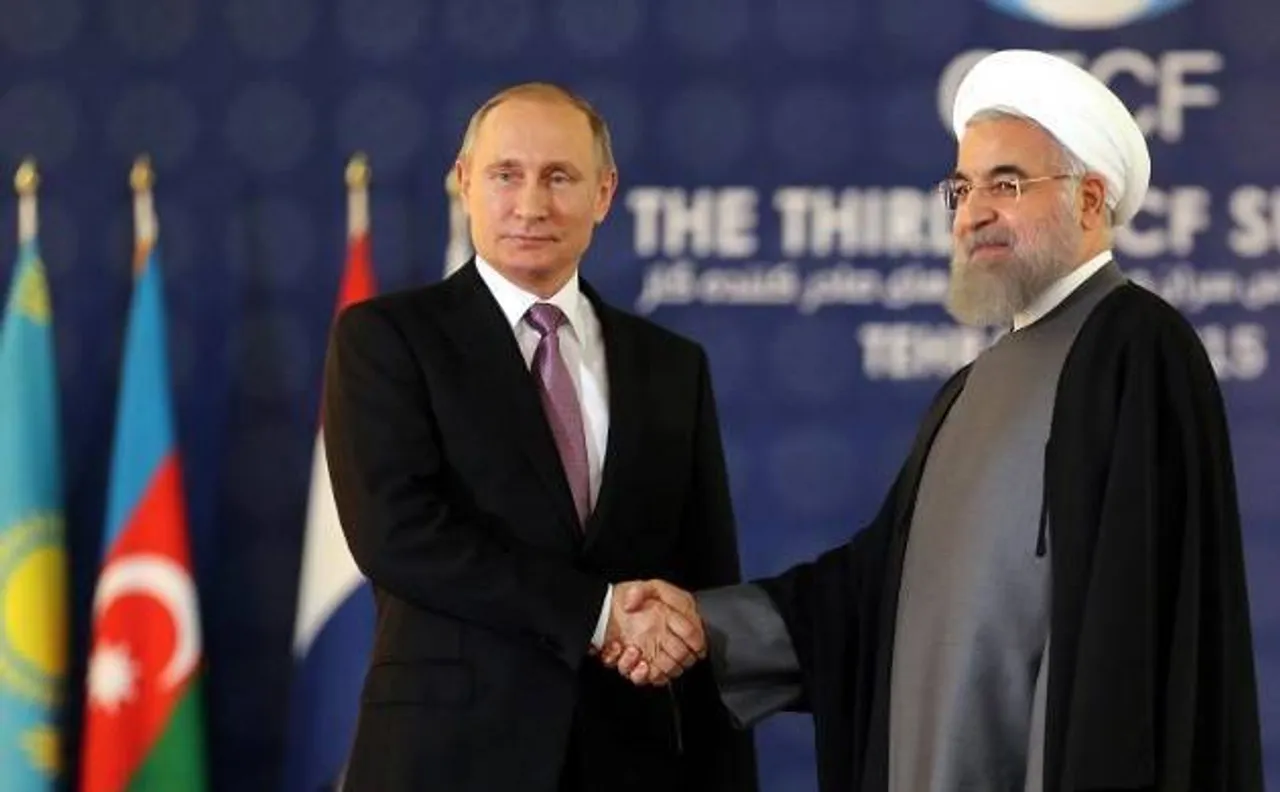 Vladimir Putin and Hassan Rouhani welcome Syrian army's 'victory' in Aleppo