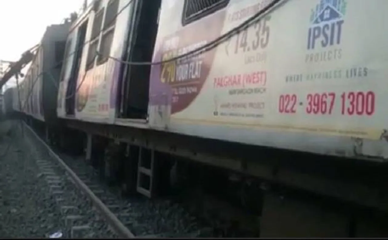 Video | 5 coaches of Kurla-Ambernath local derail in Mumbai; train services affected