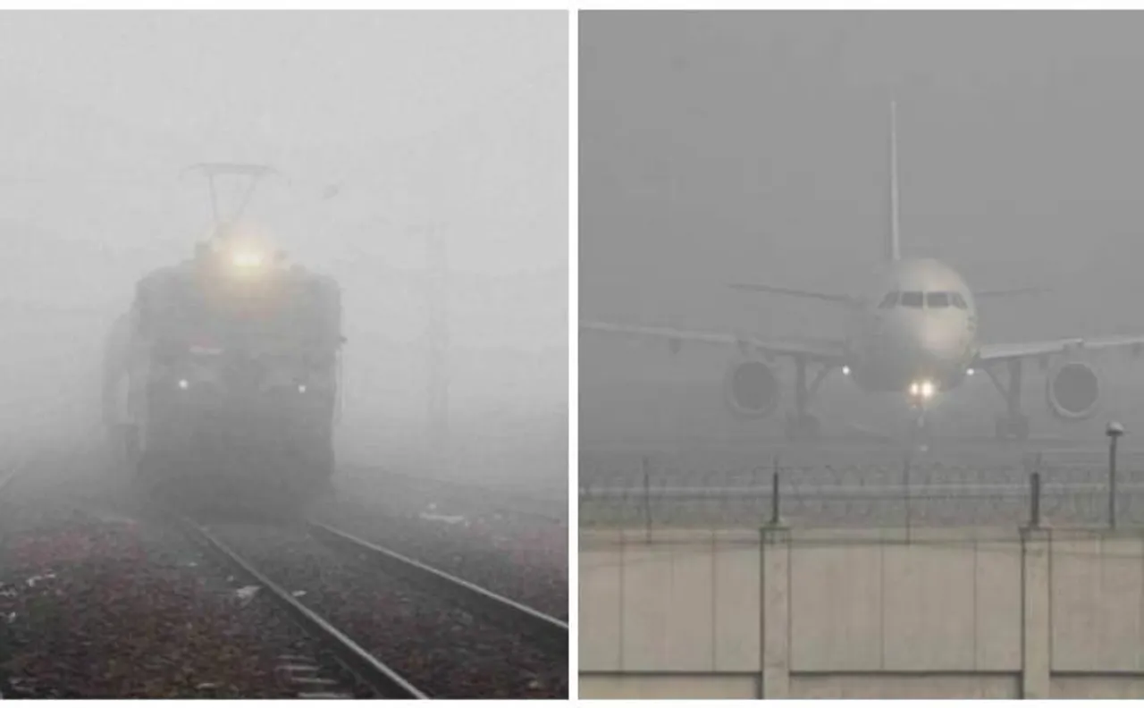 Train, flight services affected in Delhi due to dense fog 