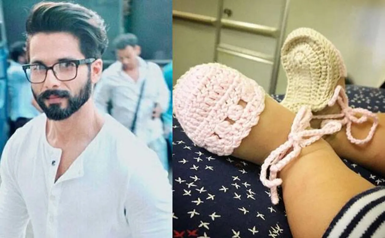 The first pic Shahid Kapoor's daughter is too adorable to miss