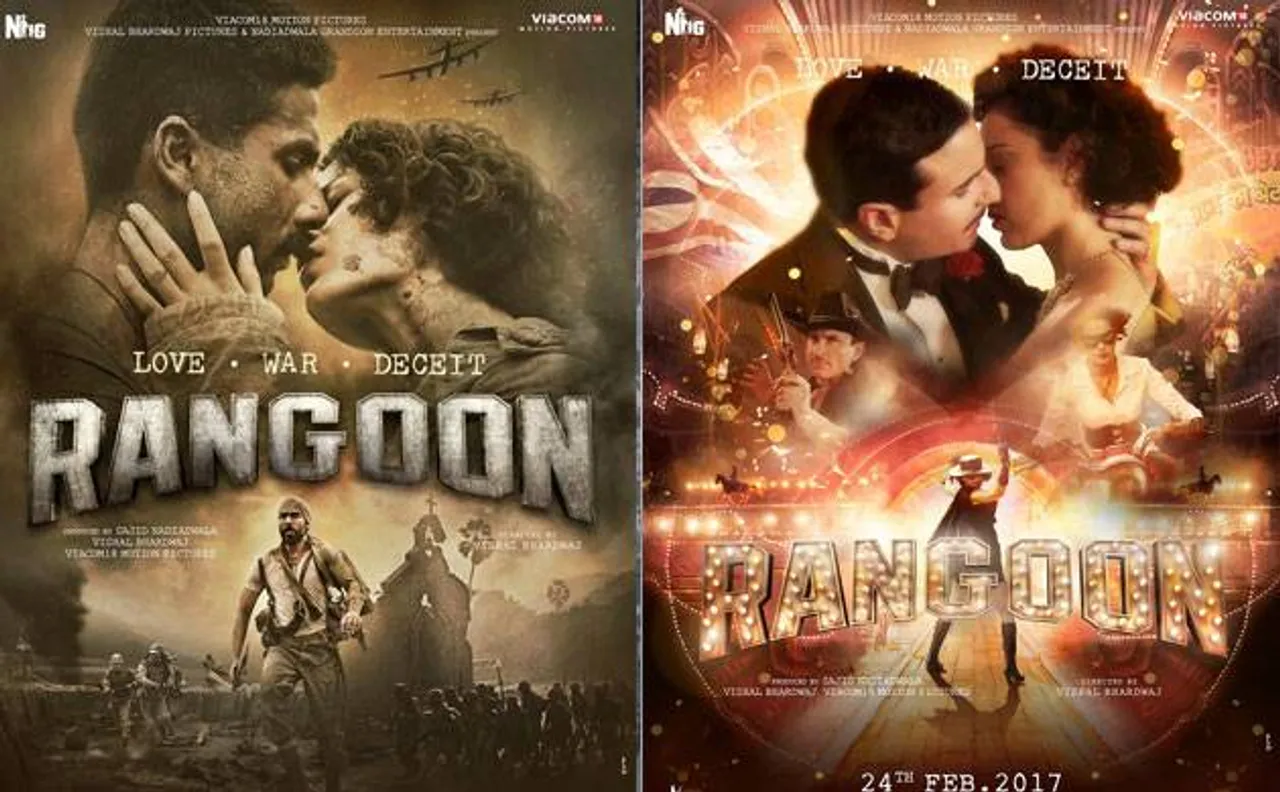 'Rangoon': These new posters Shahid-Kangana-Saif starrer drops hint of a love-triangle