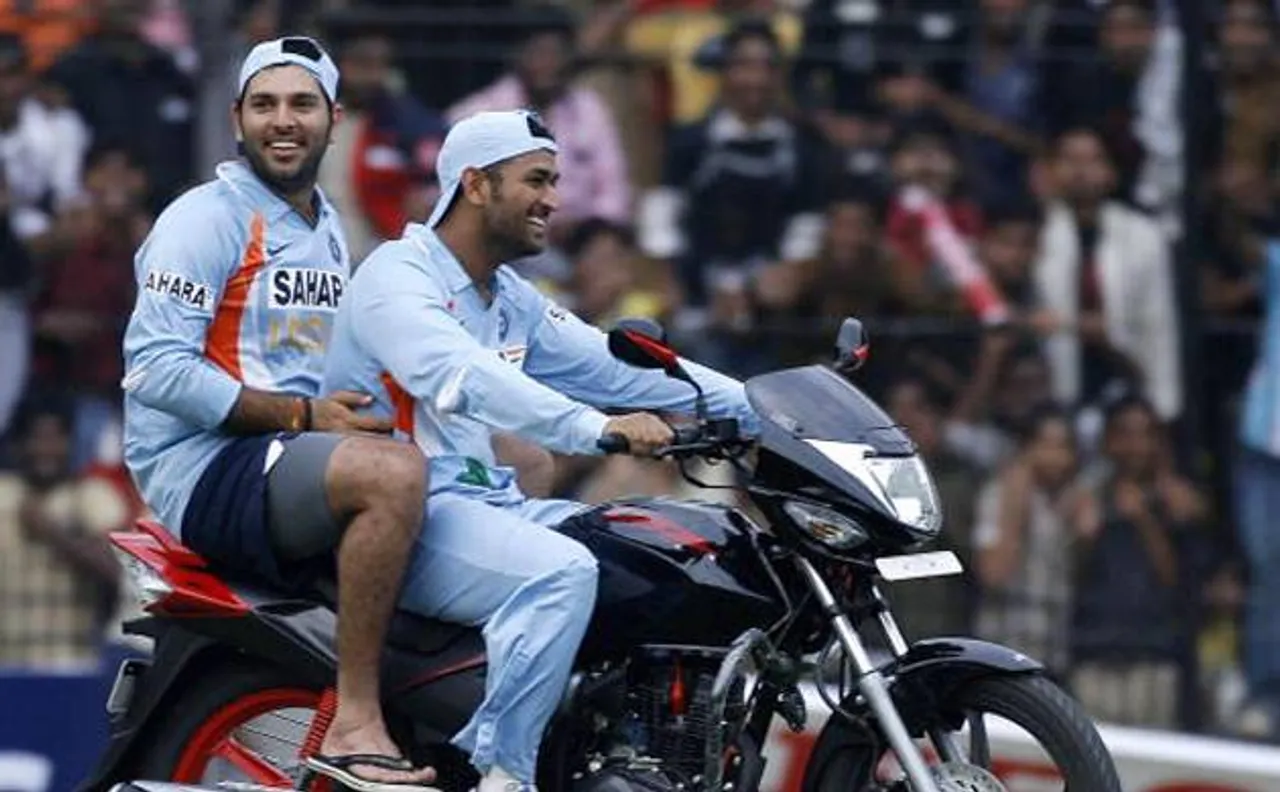 Watch: Yuvraj and Dhoni showering mutual praises in heart rendering video