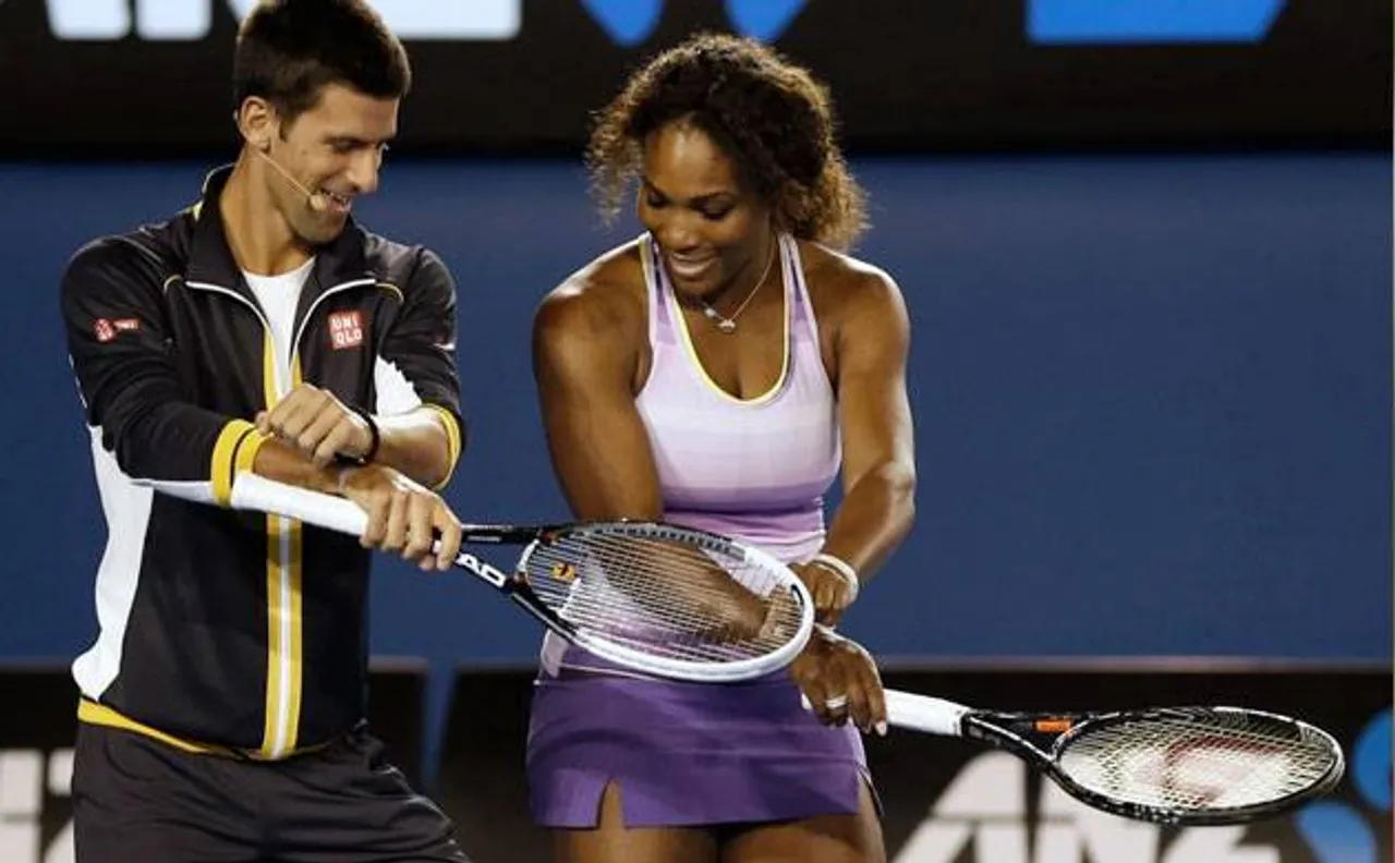 Novak Djokovic and Serena Williams launch Australian Open campaigns in style