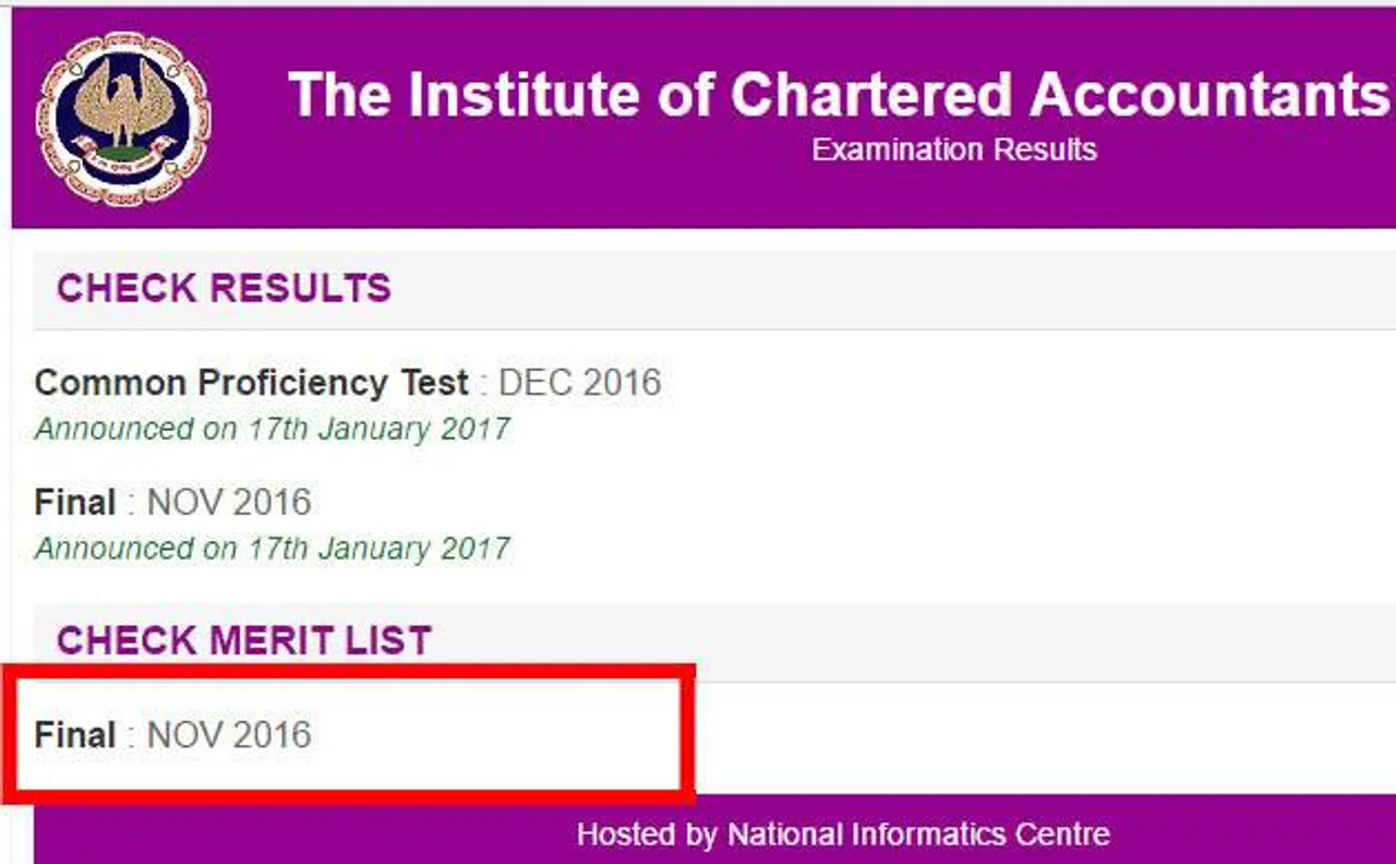 CA Final and CPT exam 2016 results announced on official website icaiexam.icai.org