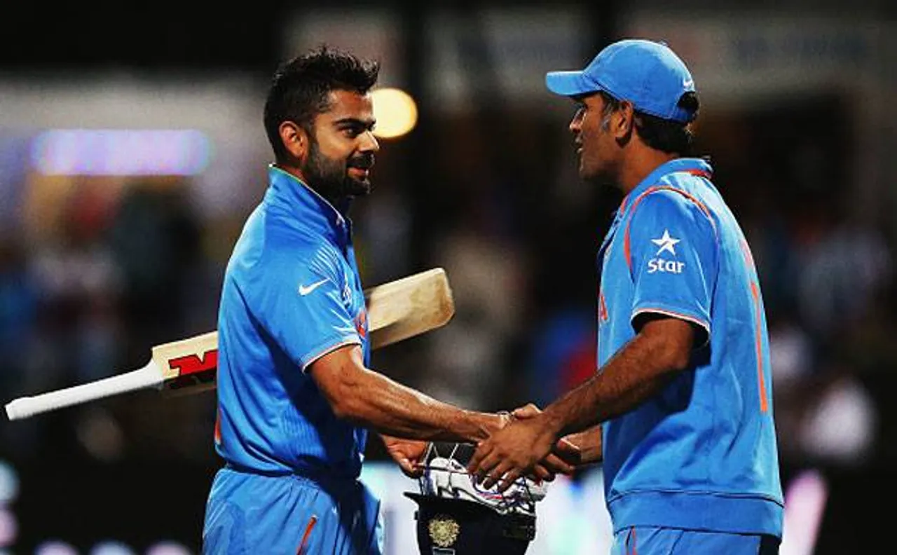 India vs England: Mahendra Singh Dhoni gifts memorabilia to skipper Virat Kohli on ODI series win