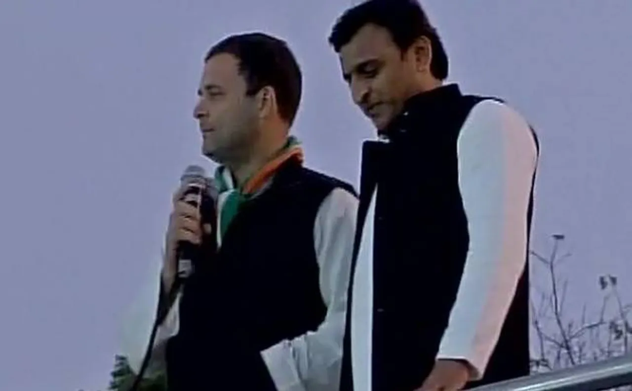 Video | SP-Congress roadshow in UP: Akhilesh, Rahul start campaign in Muslim belt 