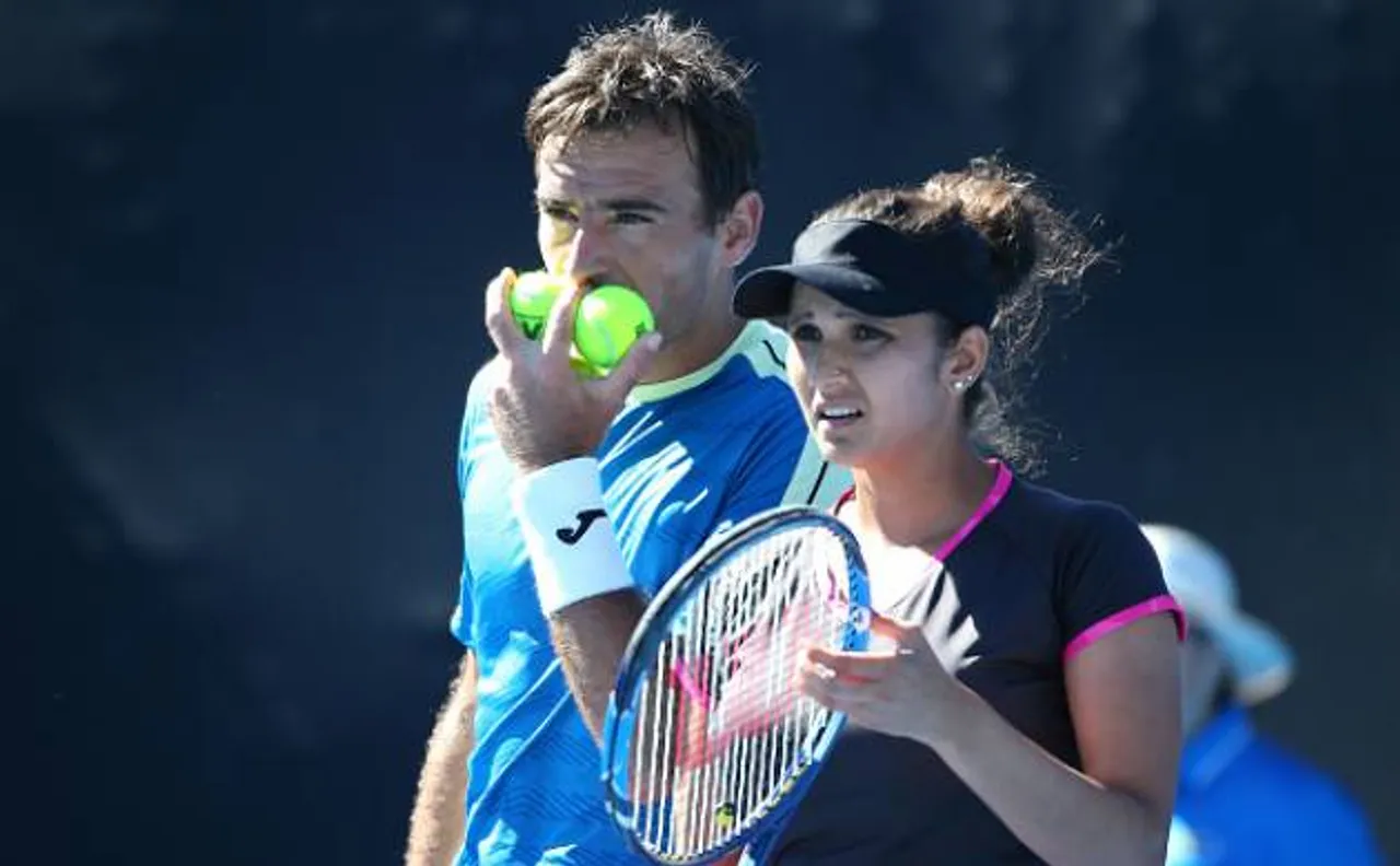 Australian Open: Unseeded American-Colombian pair beats Sania Mirza-Ivan Dodig 6-2,6-4 to win Mixed Doubles title 