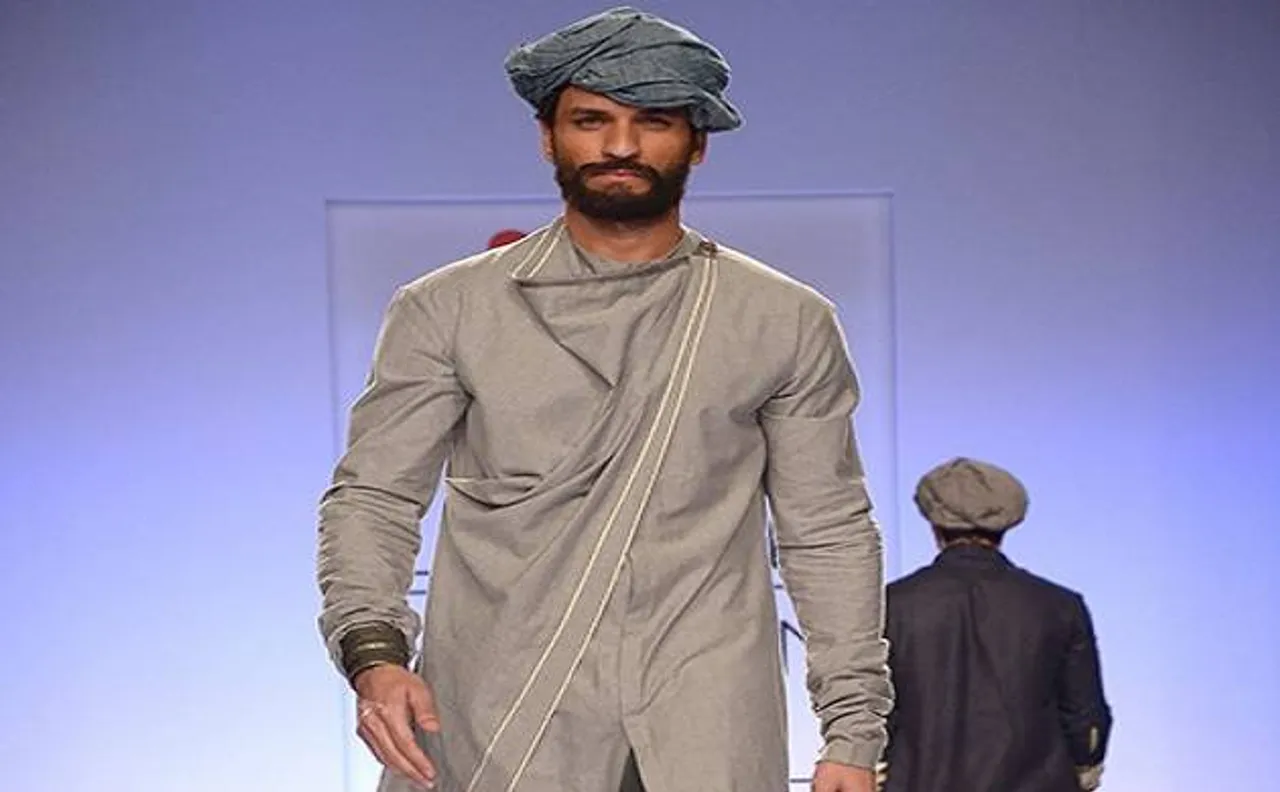 Ujjawal Dubeyâ€™s spring show features grey-haired models