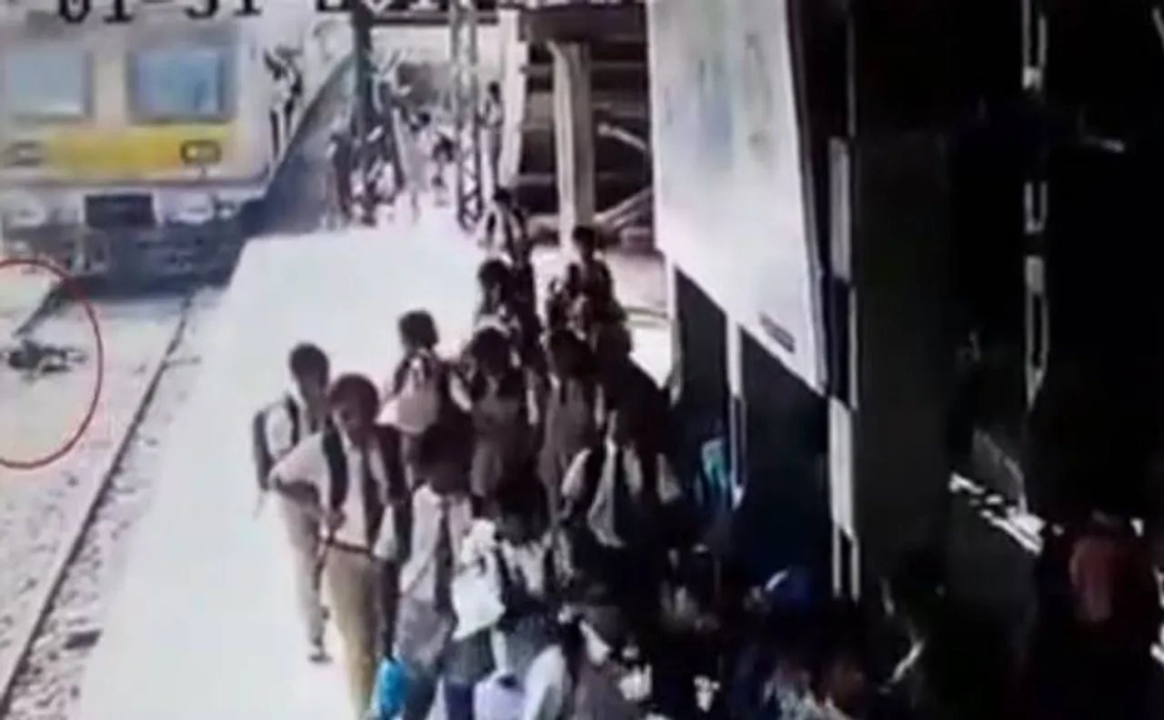 Caught on Camera: CCTV footage captures miraculous escape of man trying to end life on tracks 