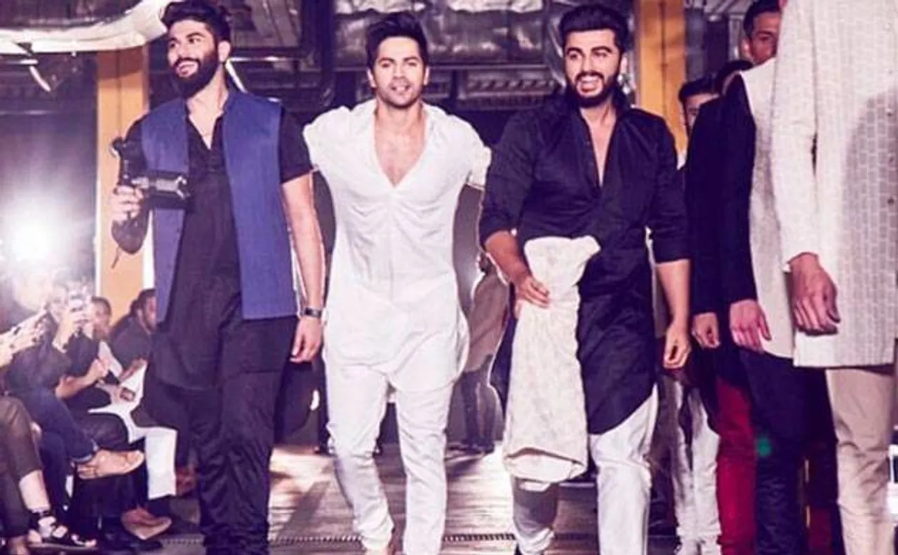 Lakme Fashion Week: Varun Dhawan, Arjun Kapoor sizzle ramp with their bromance at Kunal Rawal's show