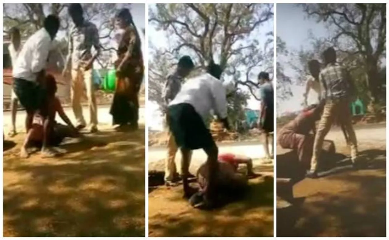 Video: Case filed against village sarpanch for beating women in Andhra Pradesh's Kuderu Police Station 