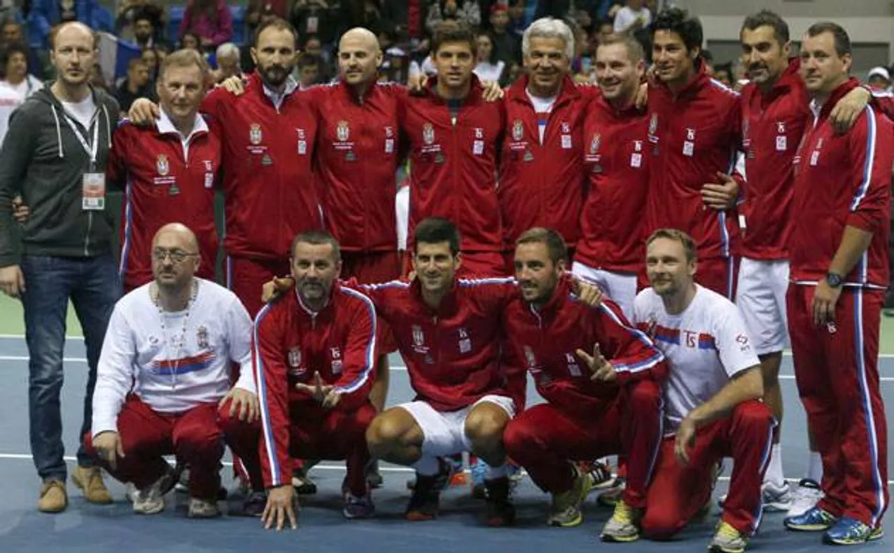 Davis Cup: Serbia storm into last eight