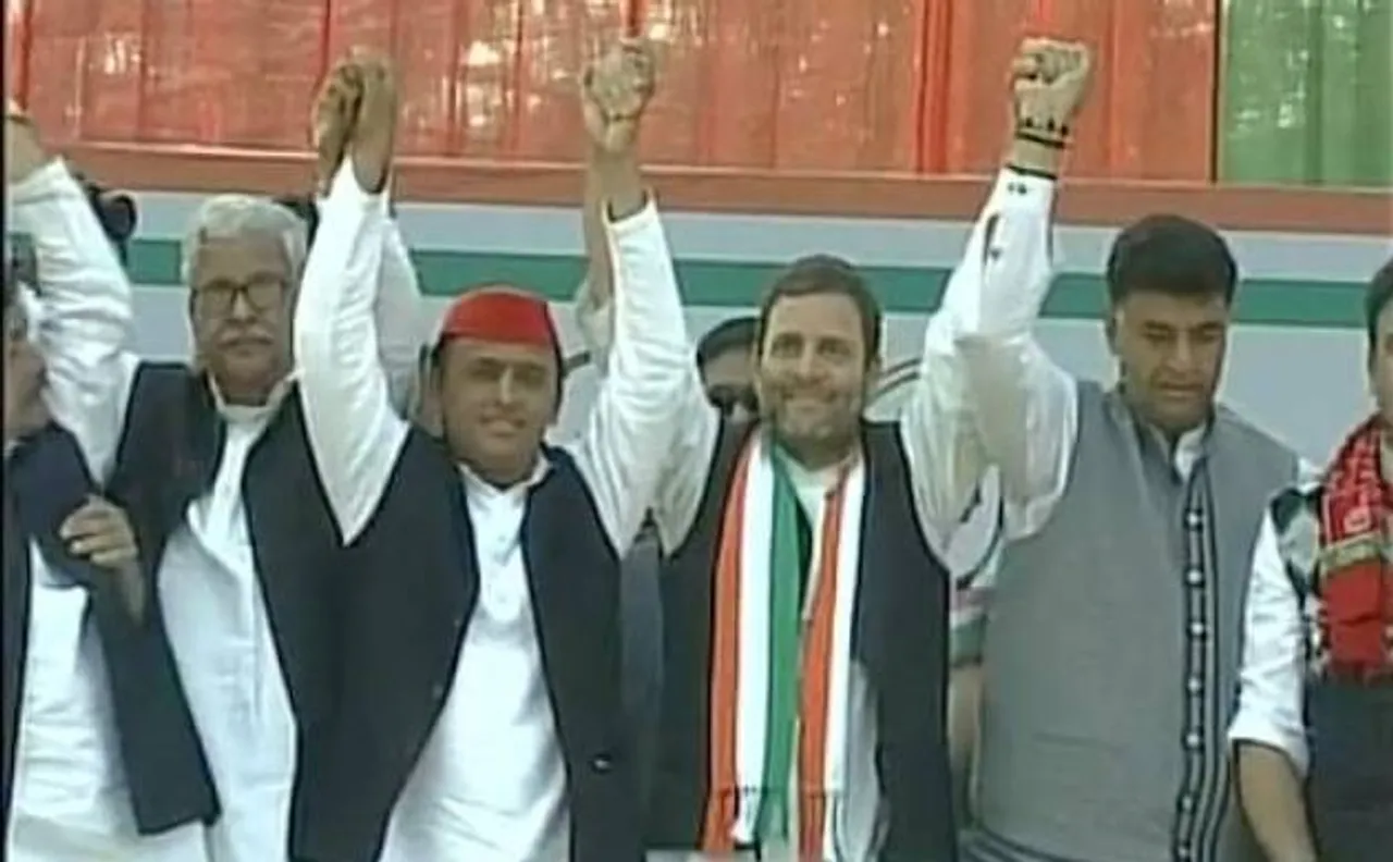 UP Polls: Rahul Gandhi-Akhilesh Yadav jointly address rally in Kanpur