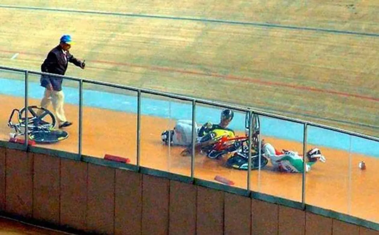 Asian Track Cycling Championships: 3 cyclists injured in mid-race crash in New Delhi