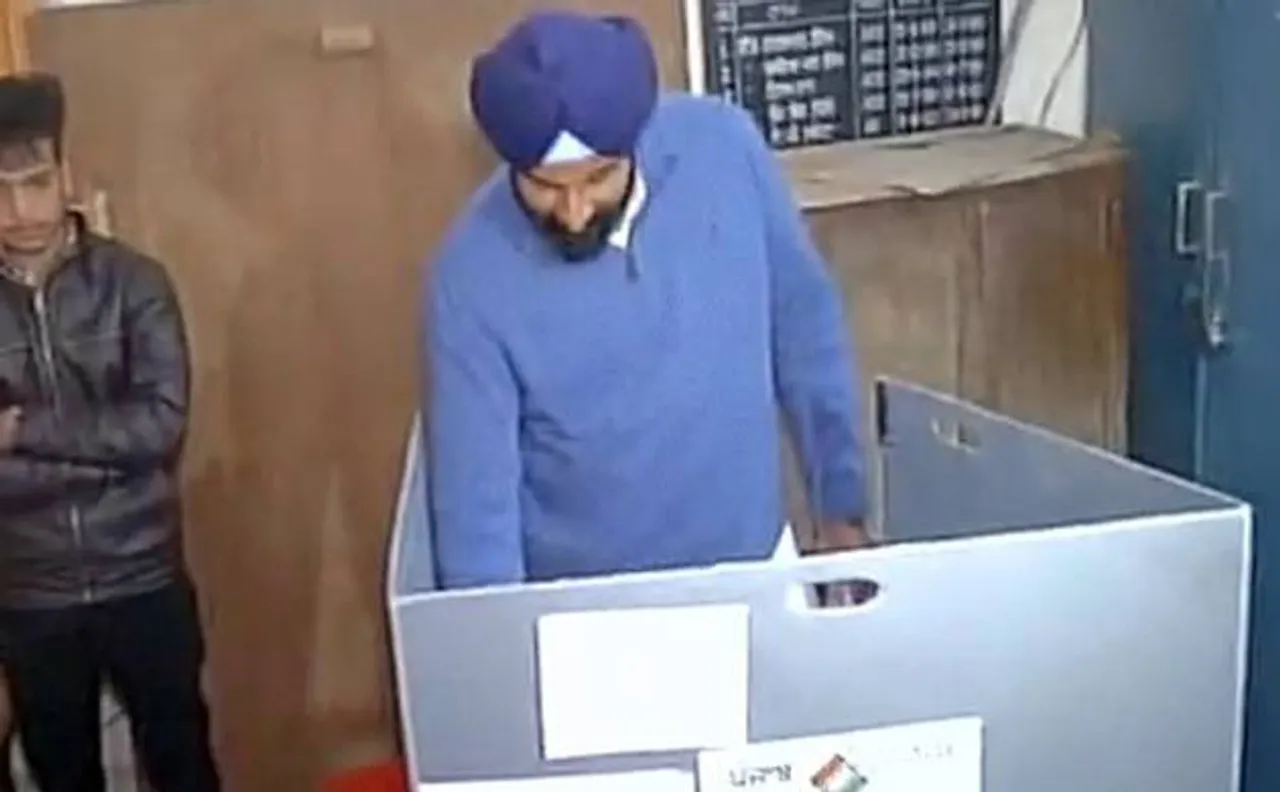 Punjab elections: Repolling underway; Bikram Singh Majithia casts his vote
