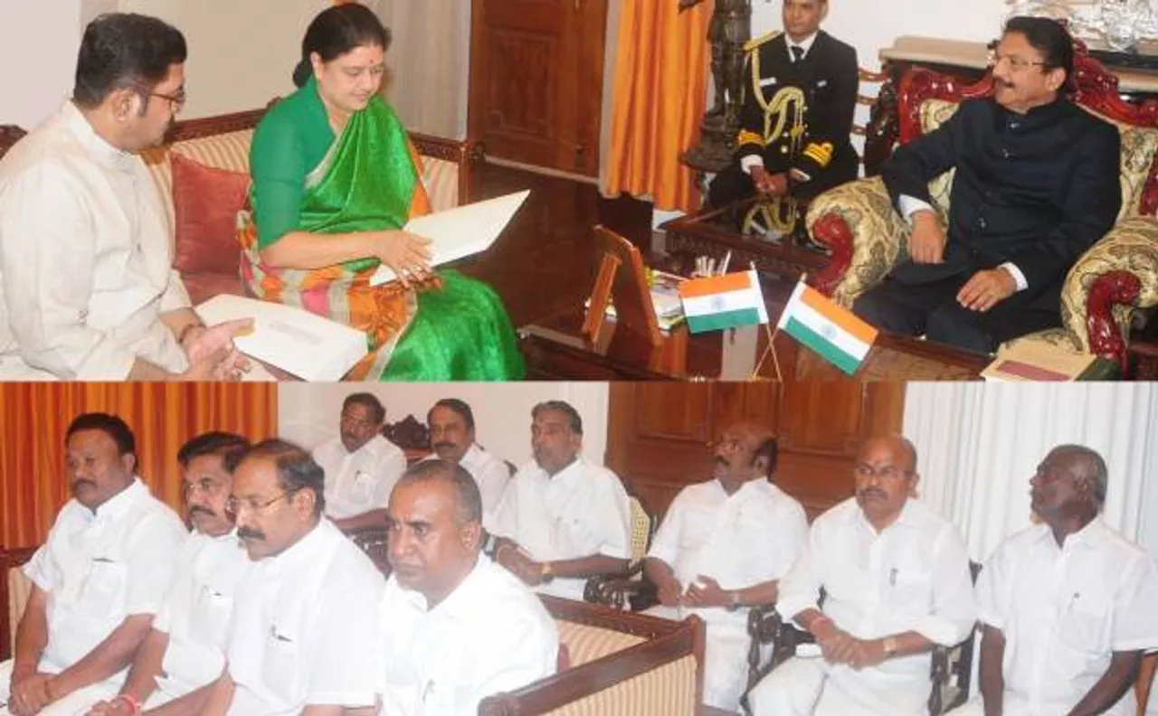 Tamil Nadu political crisis: Sasikala stakes claim to form govt, suspense over swearing-in continues 